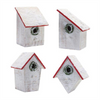 Birdhouse (Set of 4) 10”H Wood