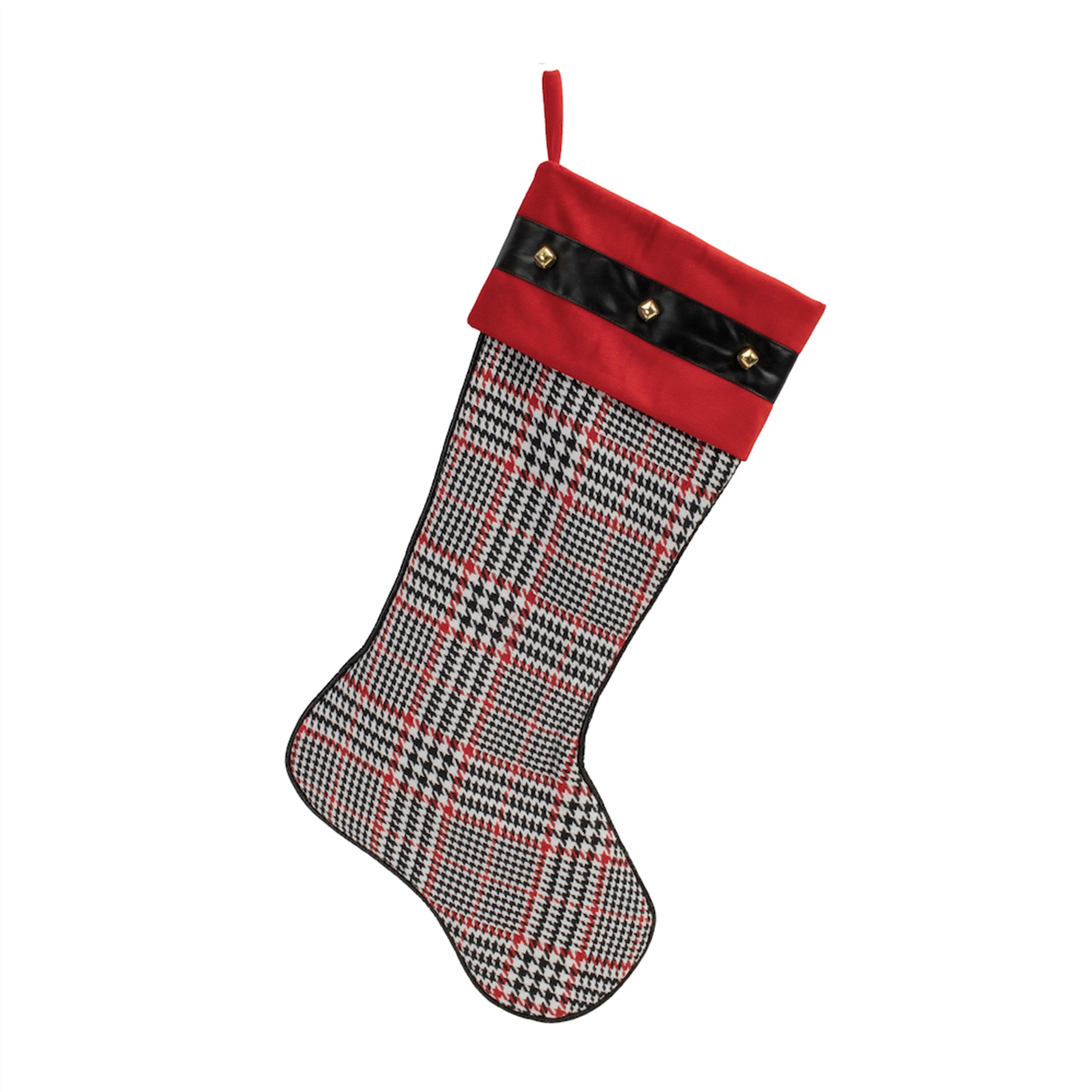 Plaid Stocking (Set of 3) 23”H Cotton