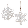 Snowflake Ornament (Set of 24) 5”H Wood