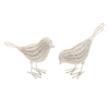 Bird (Set of 4) 4.5"H, 5.5"H Resin/Metal