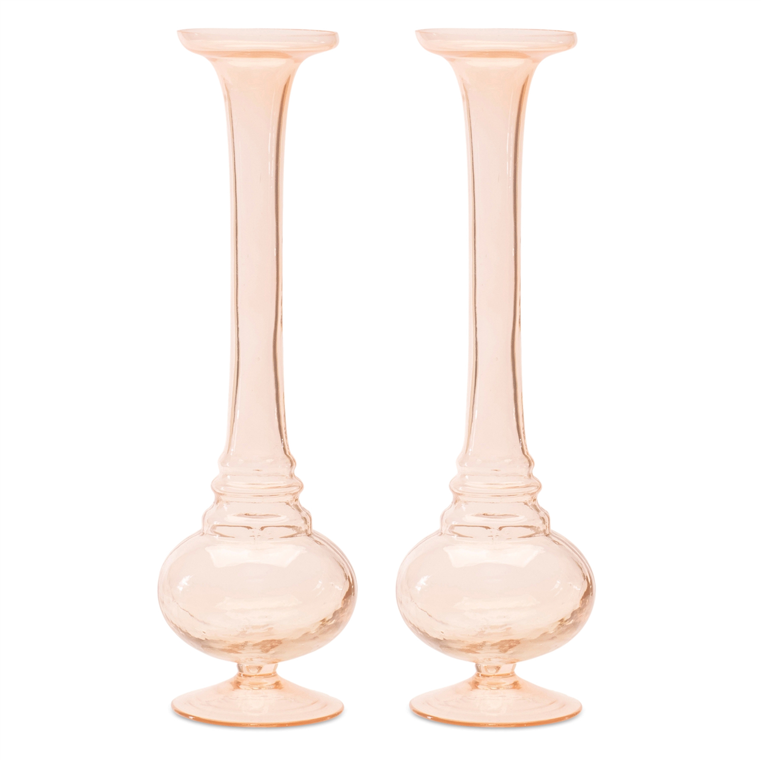 Bud Vase (Set of 2) 11”H Glass