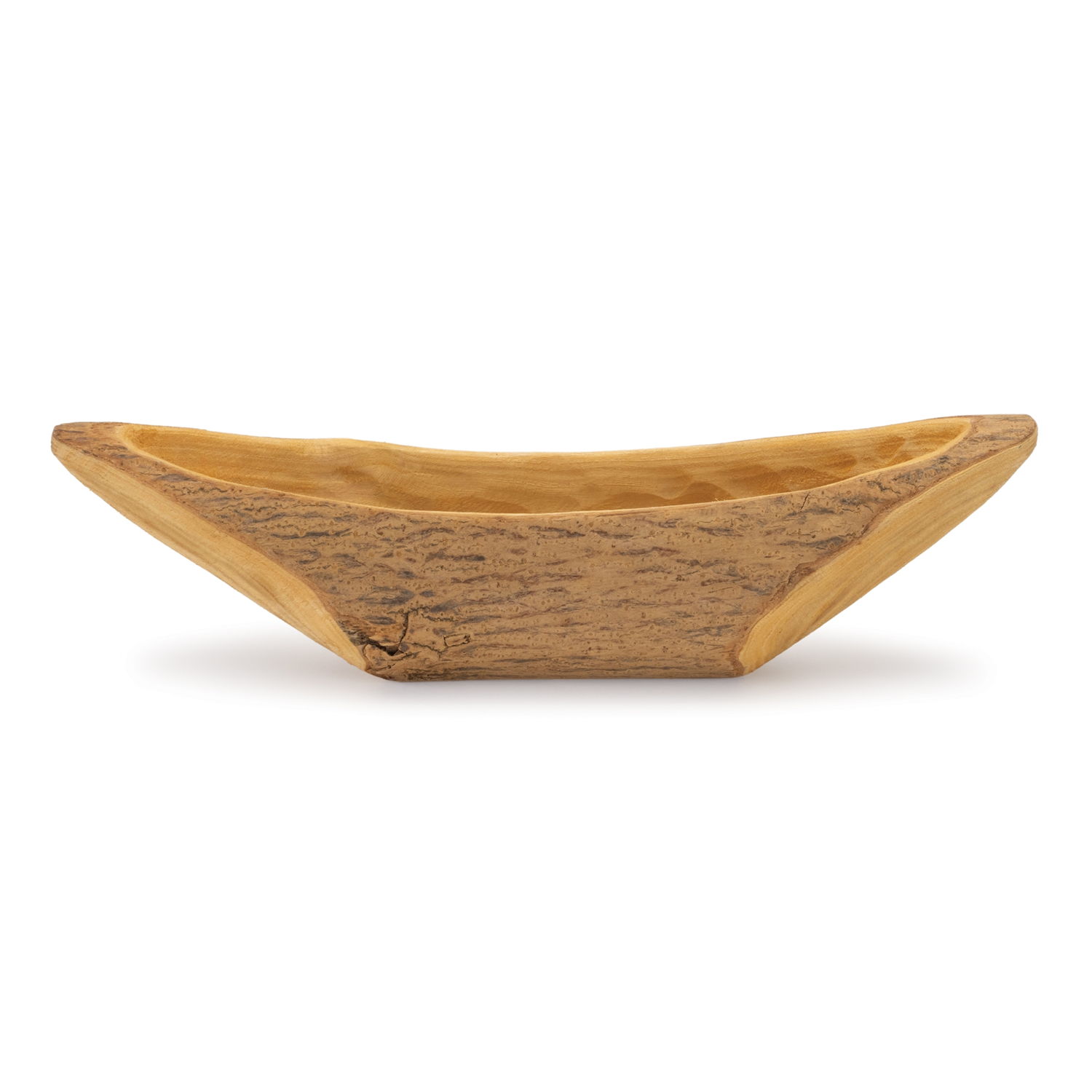 Bowl 21.5"L x 6"W x 5.5"H Wood