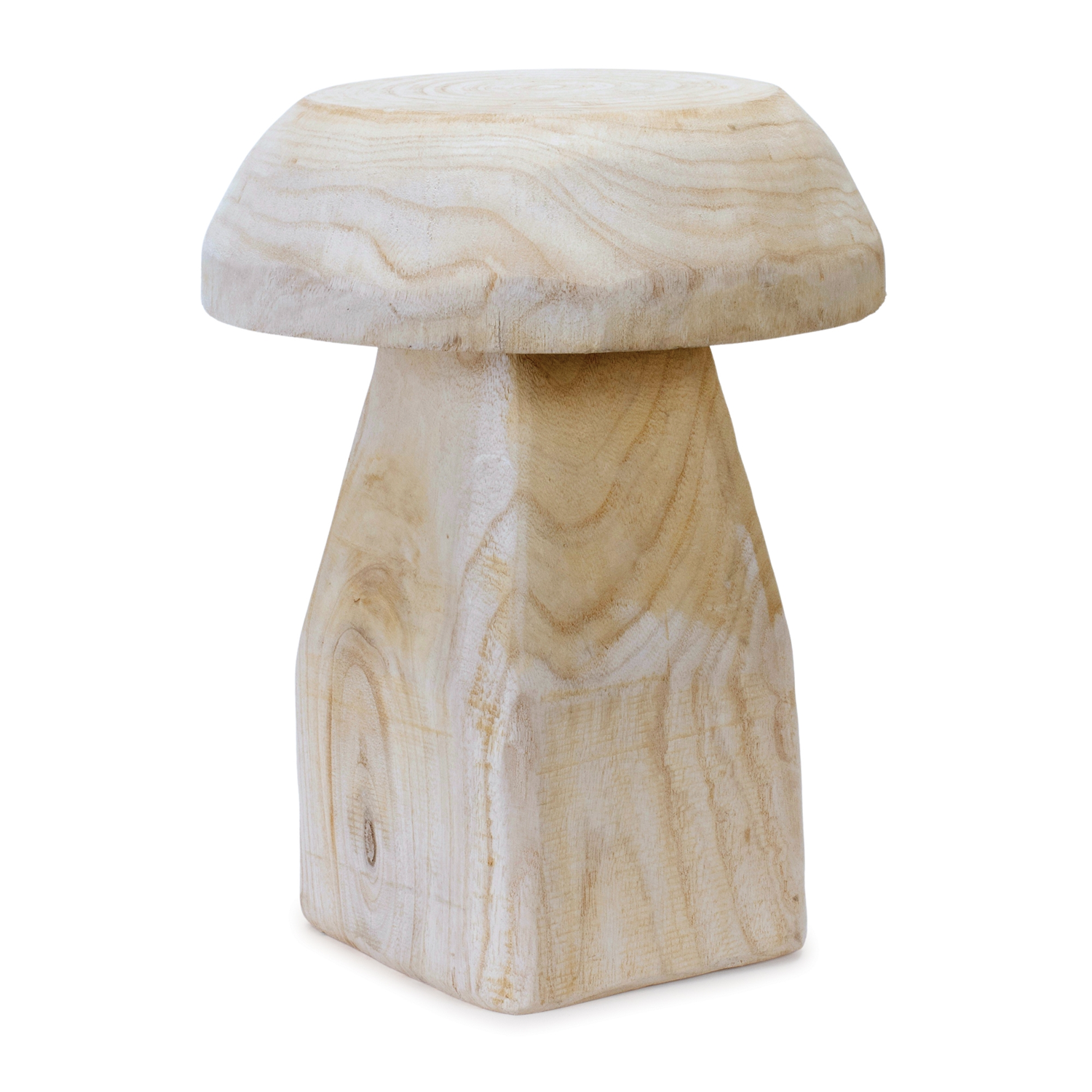 Mushroom 15.5”H Wood
