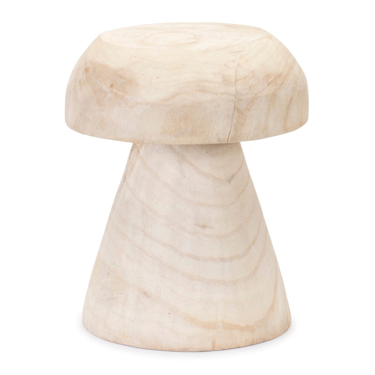 Mushroom 12.5”H Wood