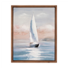 Framed Sailboat Print 19"L x 23.5"H Wood/Canvas