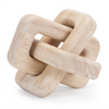 Square Linked Décor (Set of 3) 4.5"L x 3"H Wood