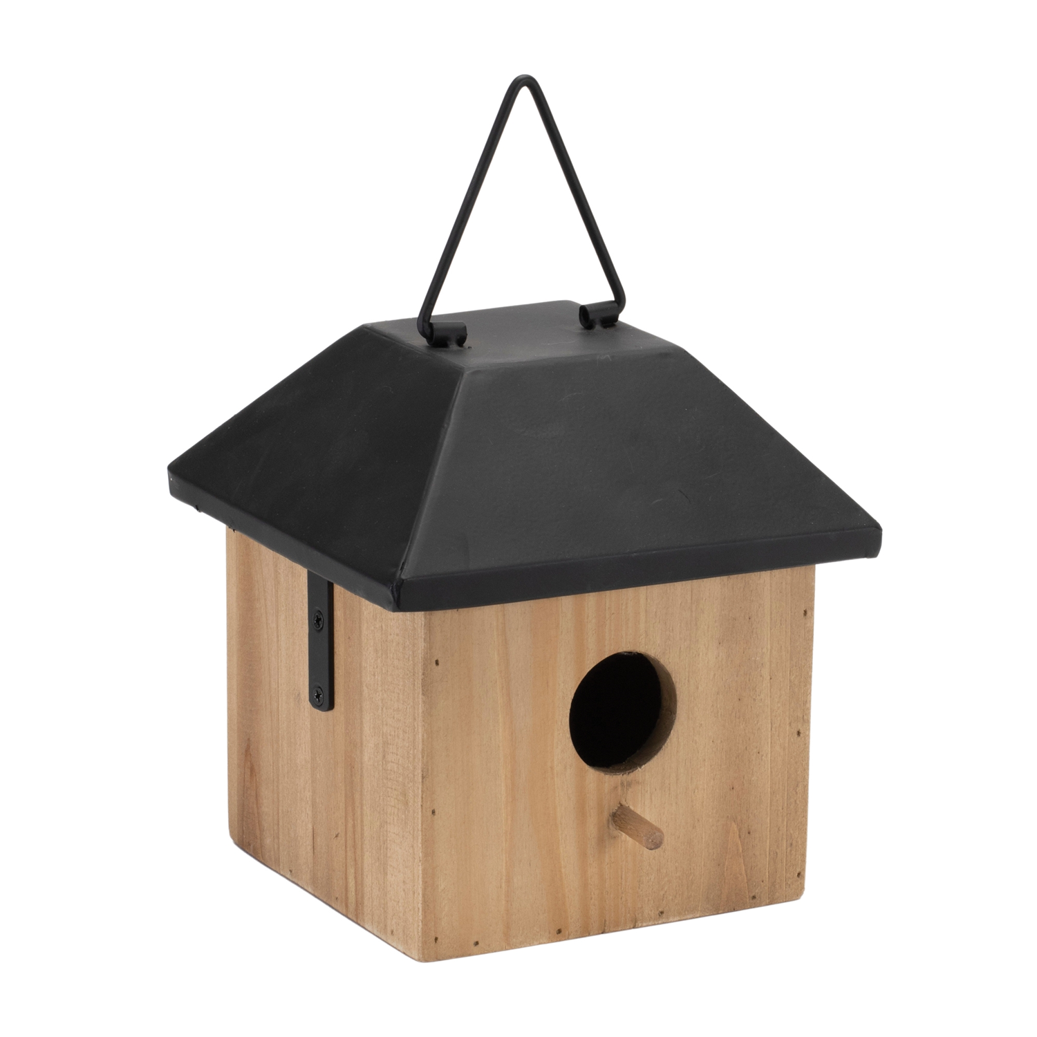 Birdhouse 7.75”H Wood/Metal
