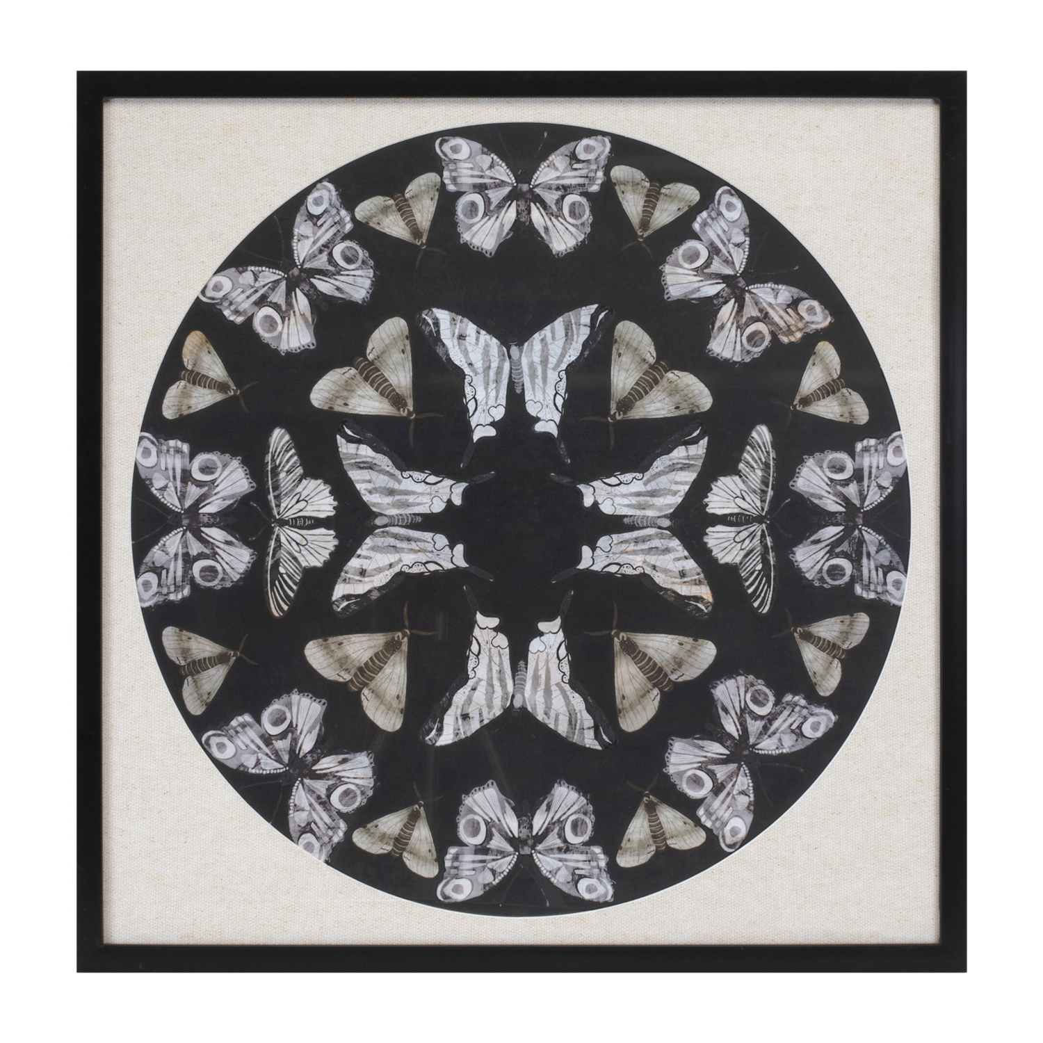 Butterfly Print 25”SQ Plastic/Paper/Glass