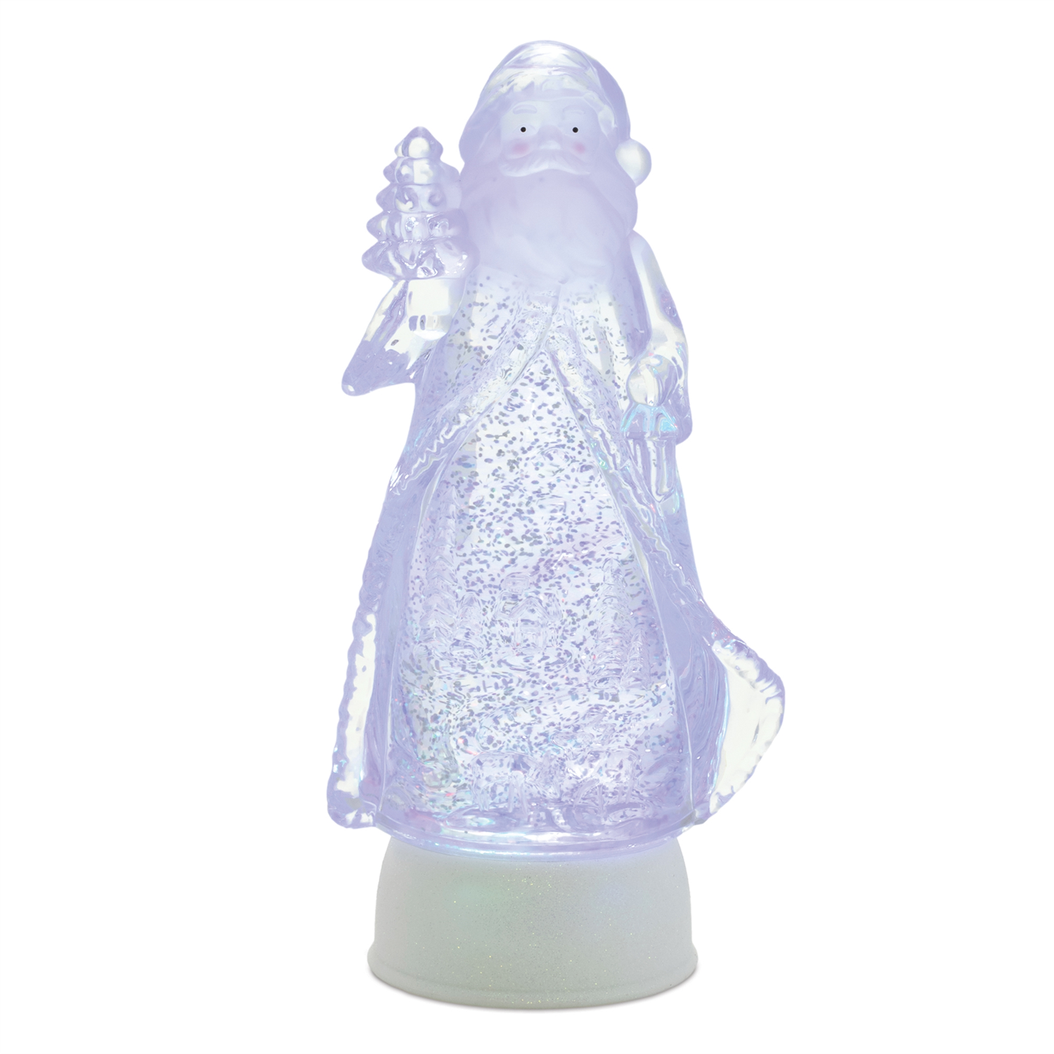 LED Santa Snow Globe 10”H Plastic 3 AA Batteries Not Included/USB Cord Included 6 Hr Timer