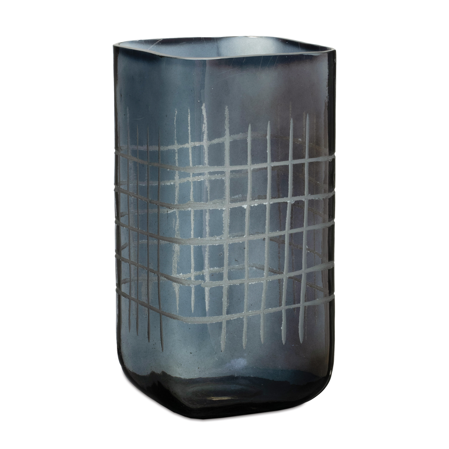 Candle Holder/Vase 9”H Glass