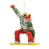 Snowboarder Ornament (Set of 6) 6”H Glass