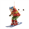 Skier Ornament (Set of 6) 5”H Glass