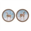 Deer Frame (Set of 2) 11.5"D MDF/Paper