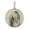 Holy Family Disc Ornament (Set of 12) 6”H Iron