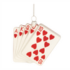 Playing Card Ornament (Set of 12) 3.25"H Glass