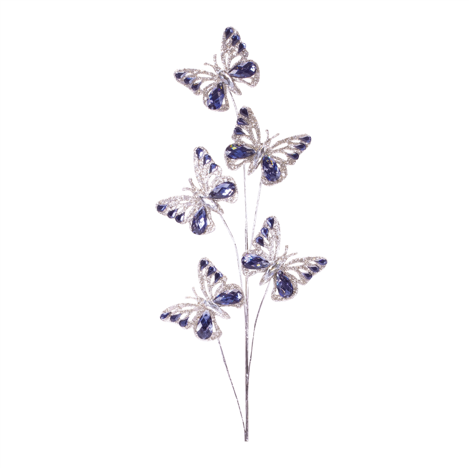 Butterfly Spray (Set of 2) 30”H Plastic