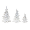Glittered Pine Tree (Set of 3)