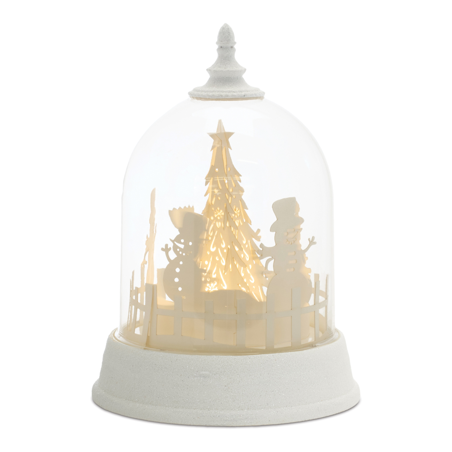 LED Rotating Globe w/Snowman 8.5”H Plastic 3 AA Batteries Not Included/USB Cord Included 6 Hr Timer