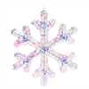 LED Snowflake Ornament (Set of 2) 16”H PVC/Wire 3 AA Batteries Not Included
