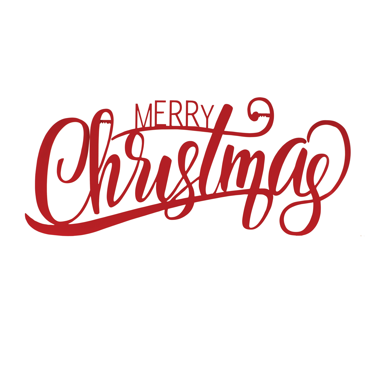 Merry Christmas Sign 28"L x 12"H Sheet Iron