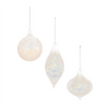 Ornament (Set of 6) 3"D, 3.75"H, 5.5"H Glass