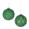 Ball Ornament (Set of 12) 3”D Glass