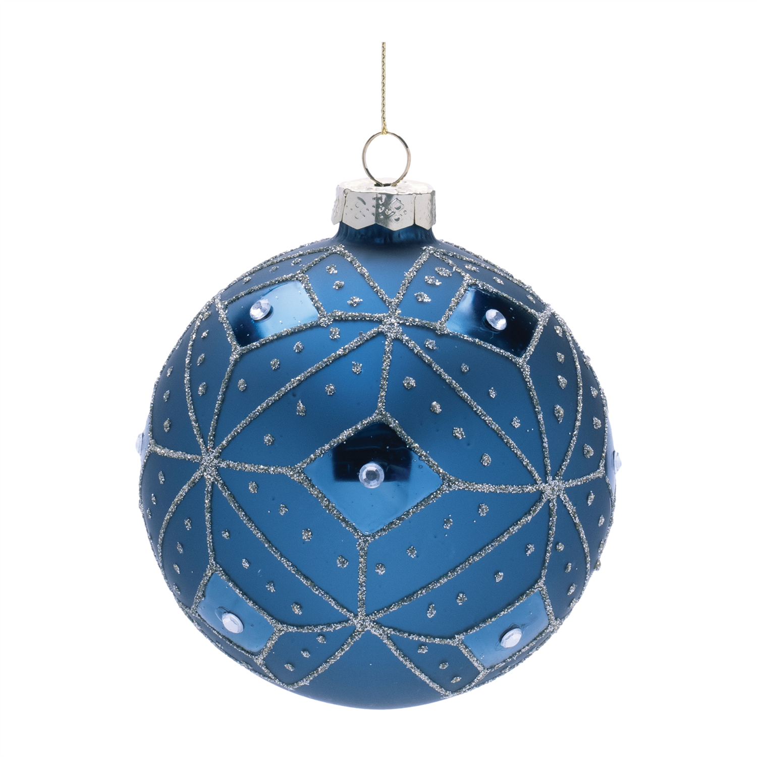 Ball Ornament (Set of 6) 4”D Glass