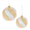 Ball Ornament (Set of 6) 4"D, 5"D Glass
