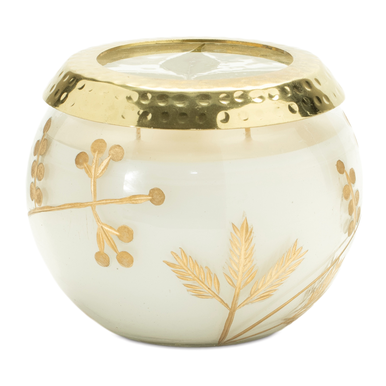 Candle in Glass 5"D x 4"H Glass/Paraffin/Soy