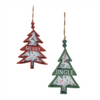 Tree Ornament (Set of 12) 5.5"H MDF/Wood