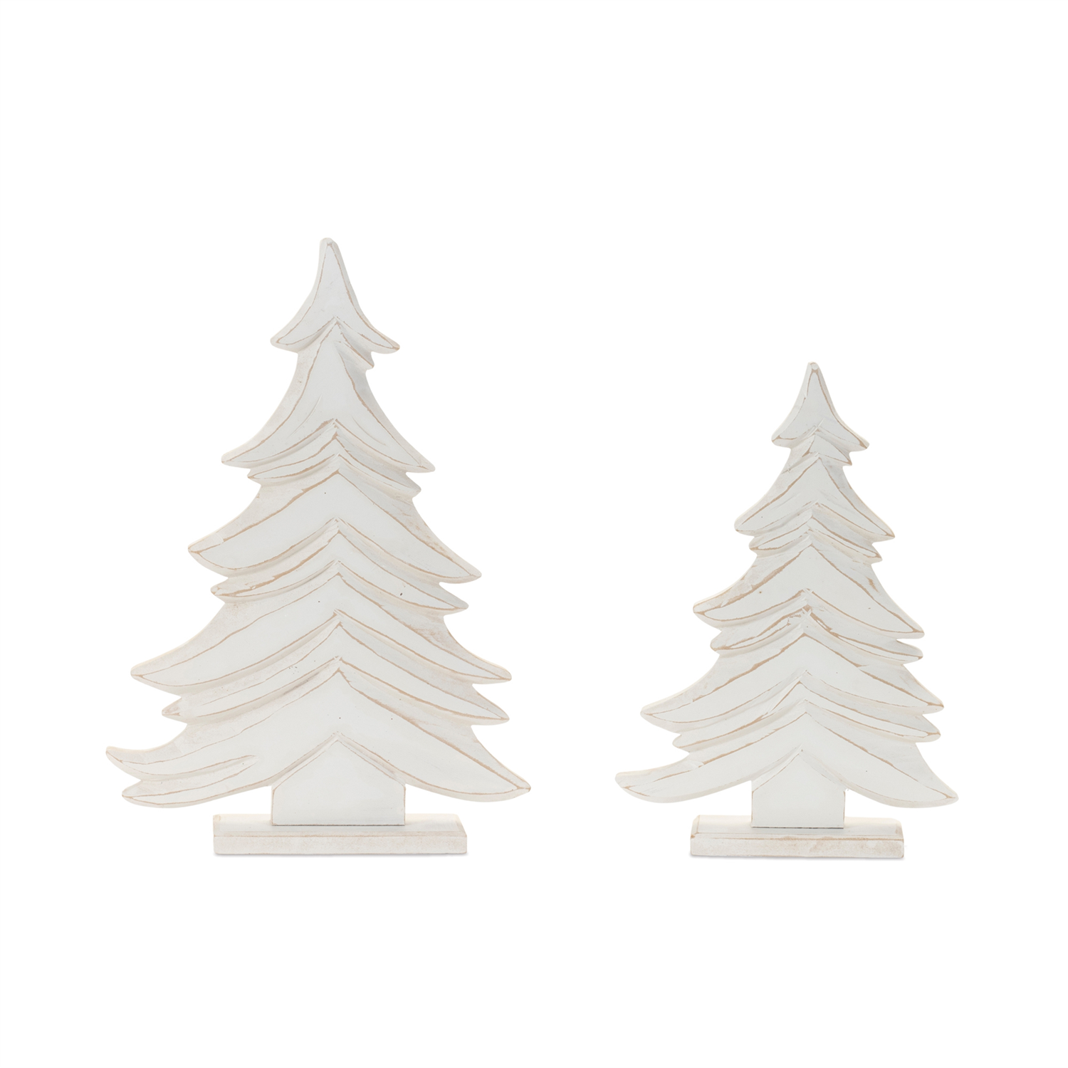 Tree (Set of 2) 13.5"H, 17"H Wood