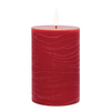 FIA Wick Candle RED (Set of 2) 3" x 4"H Wax/Plastic 2 C Batteries Not Included