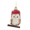 Owl Ornament (Set of 12) 5”H Glass