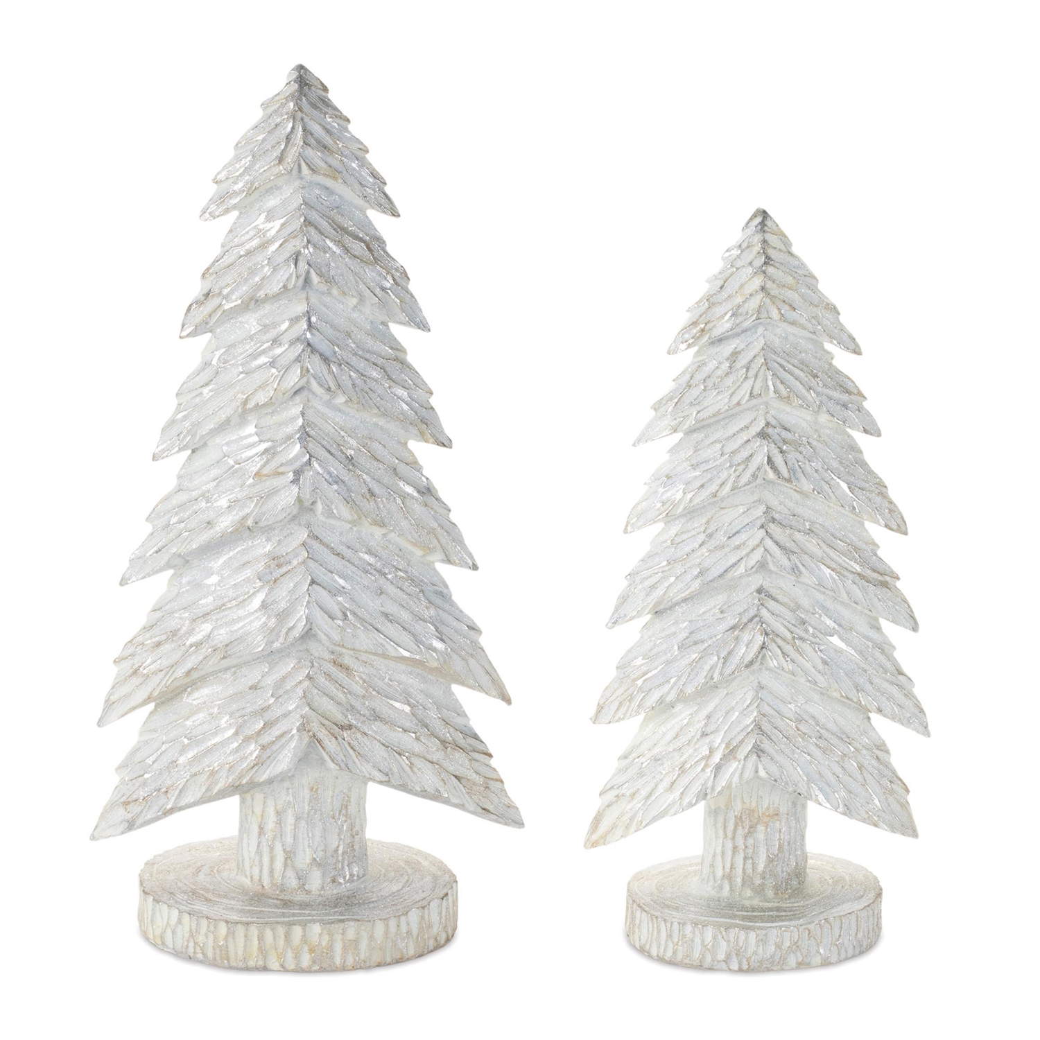 Tree (Set of 2) 9"H, 11"H Resin