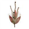 Pine Spray (Set of 6) w/Bells 18”H Plastic/Wire