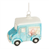Ice Cream Truck Ornament (Set of 12) 4”H Glass