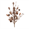 Mixed Holly and Berry Spray (Set of 6) 18”H Styrofoam/MDF