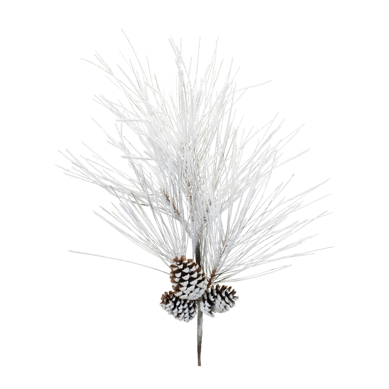 Flocked Pine Spray (Set of 2) 36”H PVC