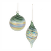 Ornament (Set of 12) 4"D, 6"H Glass