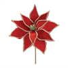 Poinsettia Stem (Set of 2) 15”H Polyester