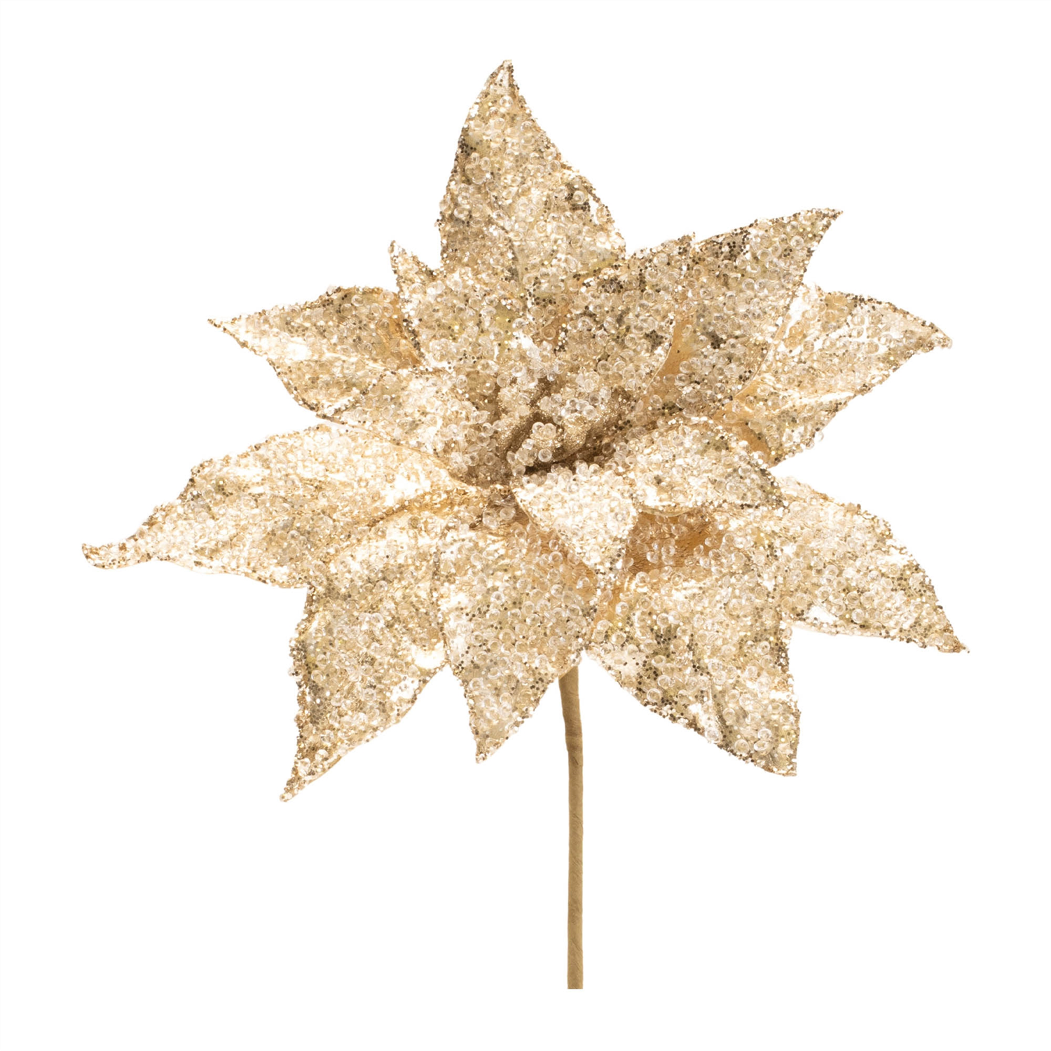 Poinsettia Stem (Set of 6) 21”H Polyester