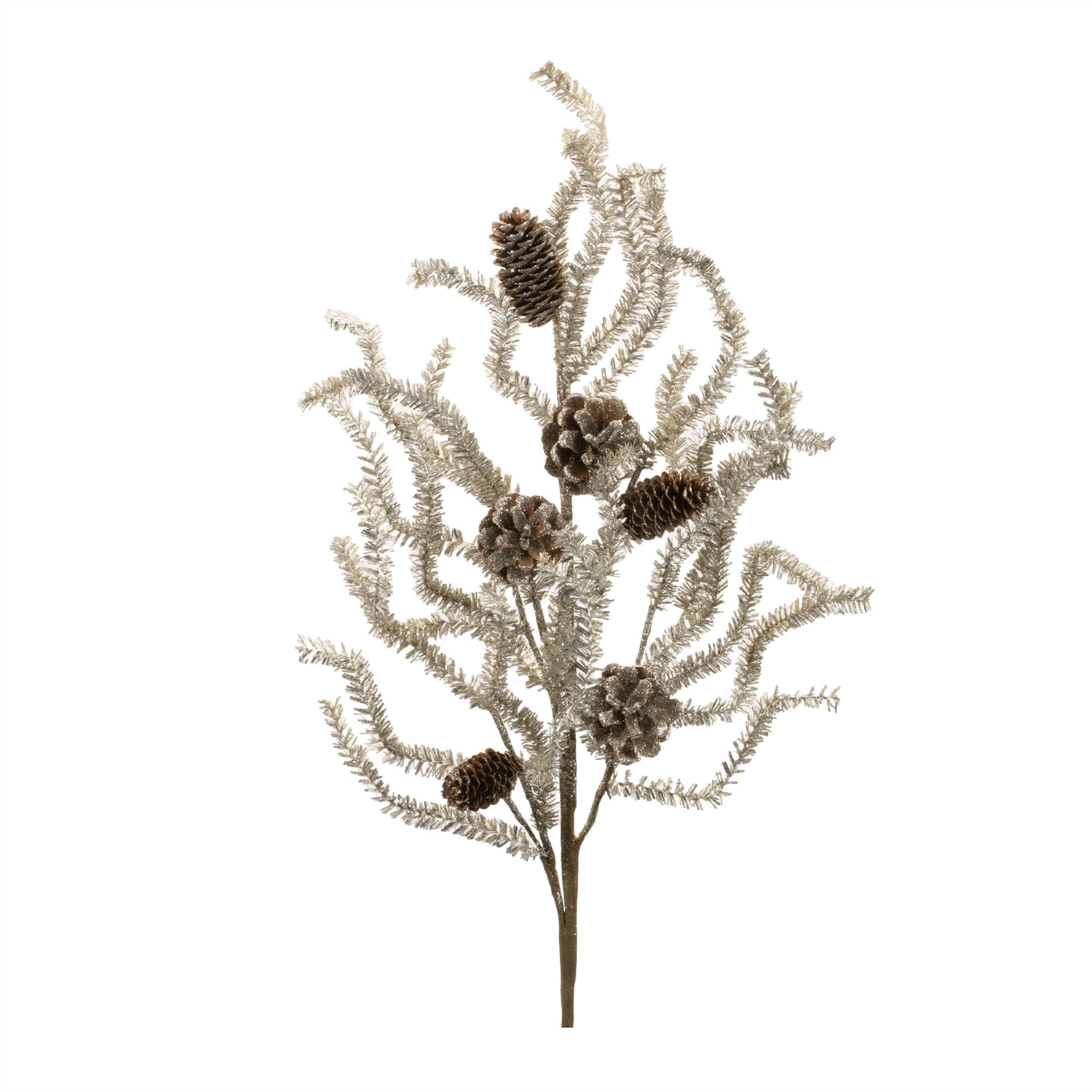 Tinsel Pine Spray (Set of 6) 32”H Plastic/Cone