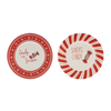 Santa Candy Plate (Set of 4) 8”D Ceramic
