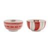 Santa Candy Bowl (Set of 4) 6"D x 3.25"H Ceramic
