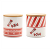 Candy Canister (Set of 4) 4.25"D x 4.75"H Ceramic