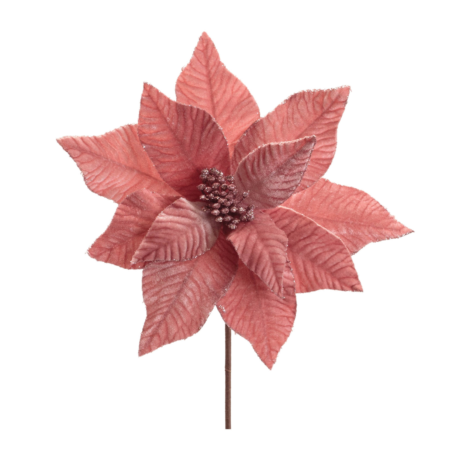 Poinsettia Stem (Set of 6) 24”H Polyester