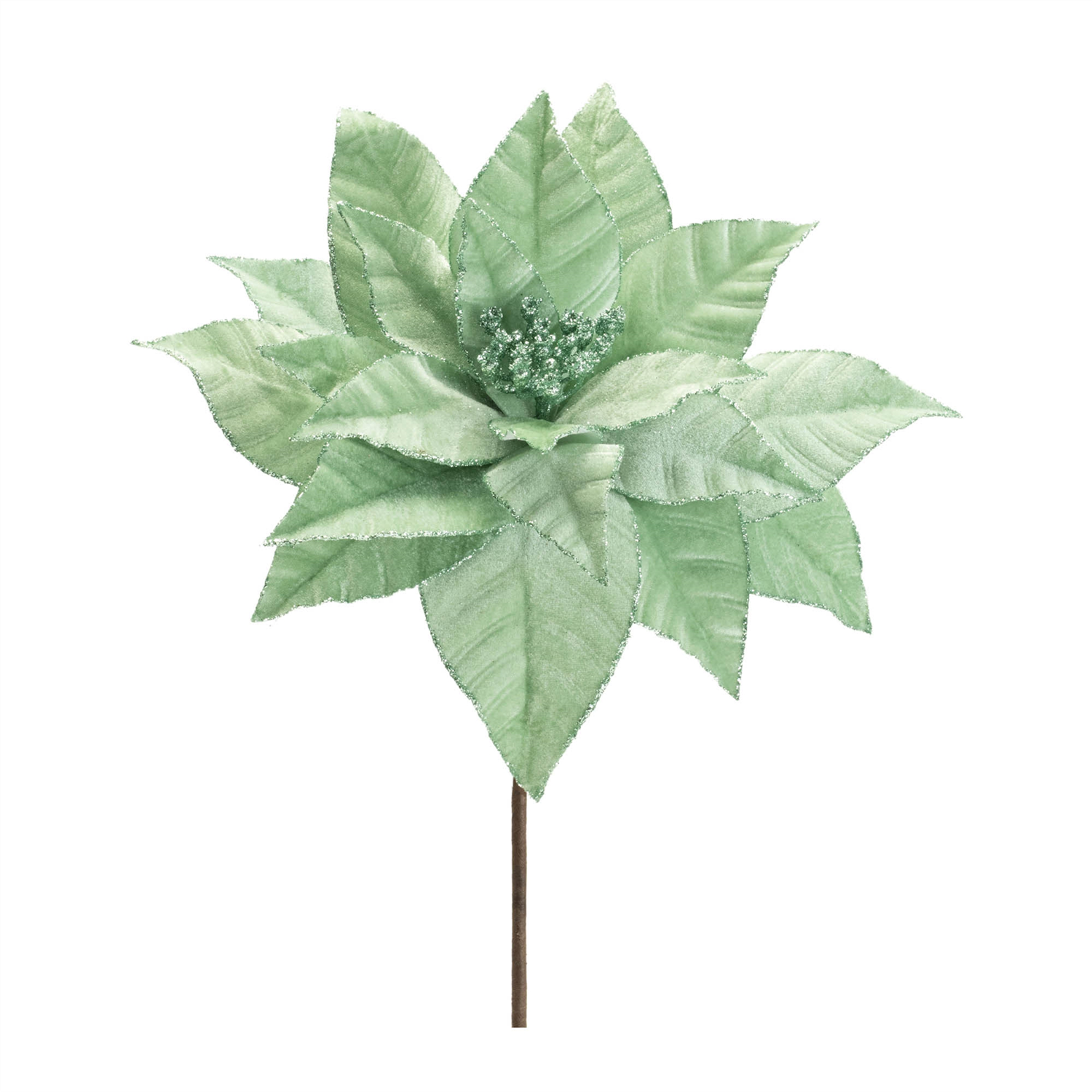 Poinsettia Stem (Set of 6) 25.5”H Polyester