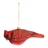 Cardinal Ornament (Set of 6) 6"Lx 2.5"H Glass