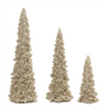 Glittered Pine Tree (Set of 3)