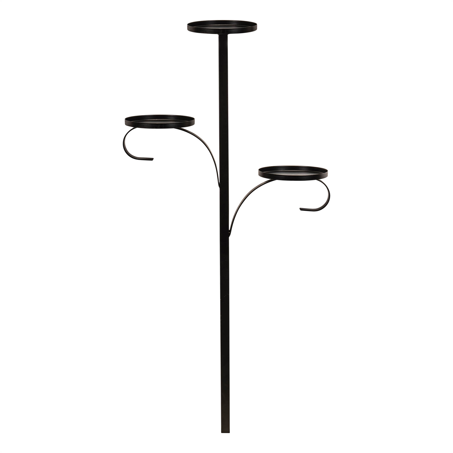Triple Tree Topper 36”H Iron Black